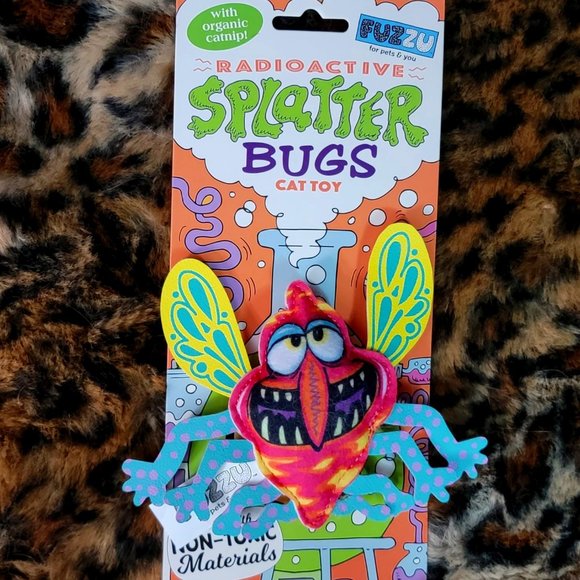 Cat Toy Splatter Bugs w organic catnip.. ea. New! - Picture 1 of 2